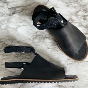 Sorel Black Strappy Sandal